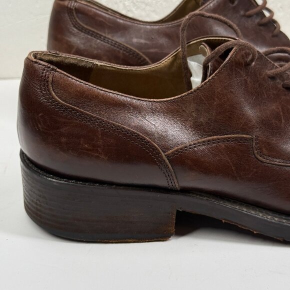 Kenneth Cole New York Mens Oxford Shoes Brown Leather Lace Up Size 11.5M - Picture 10 of 12